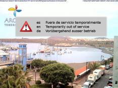 Las Galletas beach and harbour